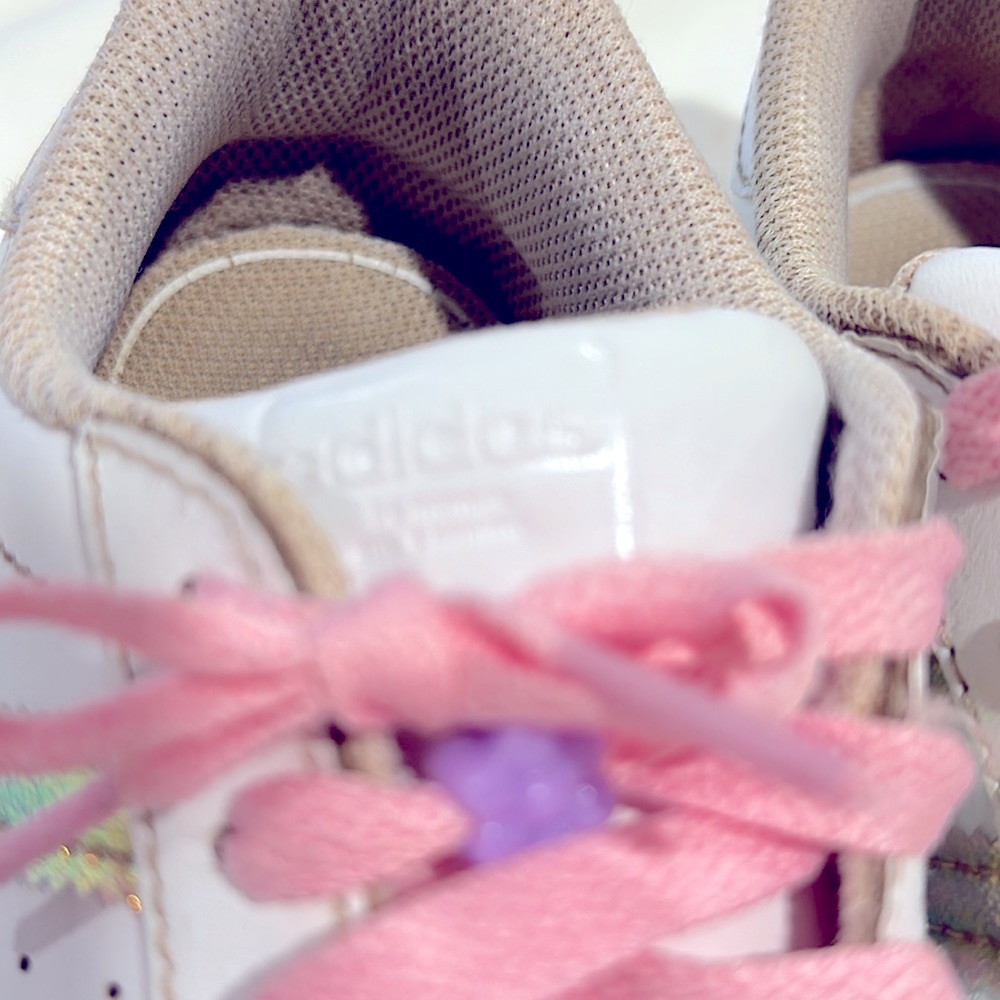 ADIDAS KIDS SUPERSTAR SNEAKERS SIZE 1 1/2 - Picture 12 of 12